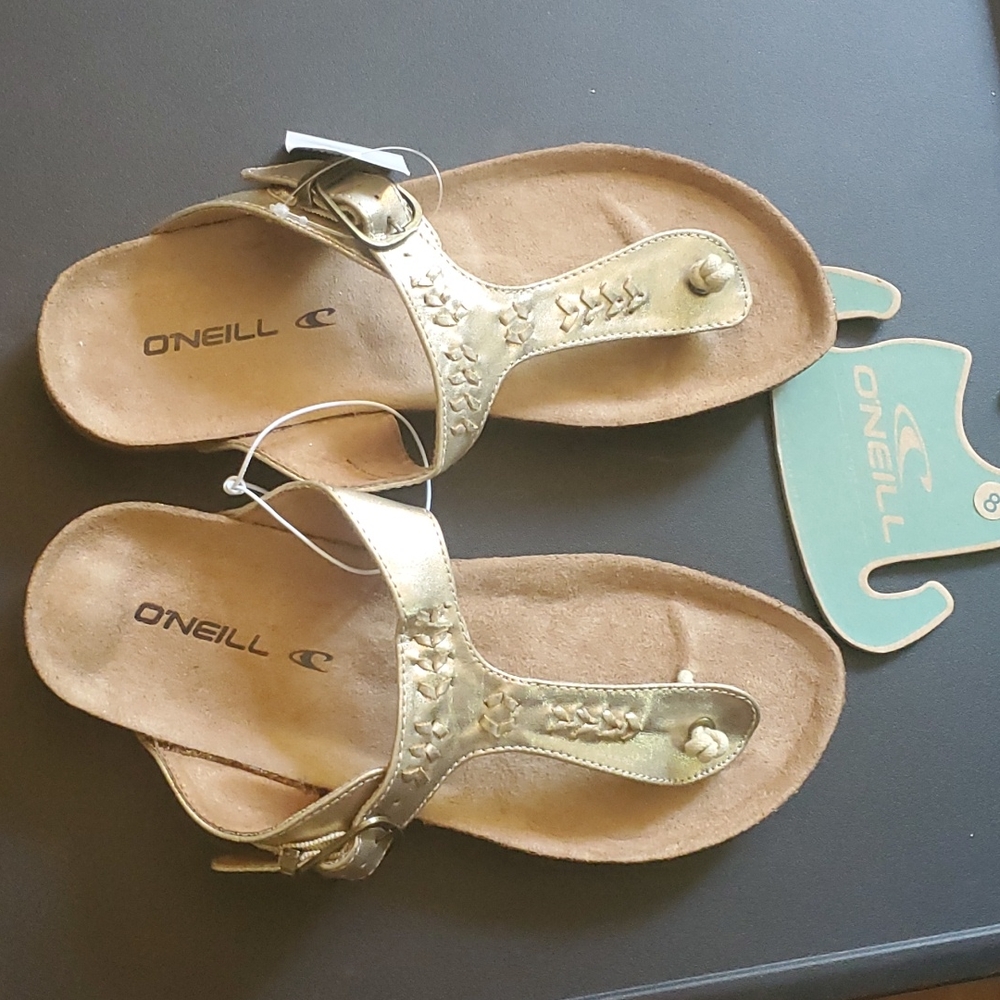 O'neill gold sandals
